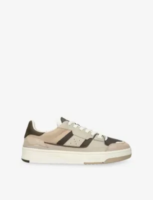 AXEL ARIGATO Clay Leather and Suede Trainers - EUR 40 / 6 UK MEN in BEIGE COMB – Mens | Trainers | Lace up trainers
