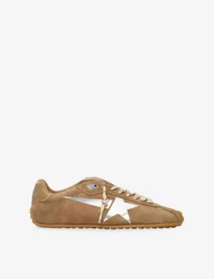 GOLDEN GOOSE Marathon Speed 15331 Suede Trainers - EUR 46 / 12 UK MEN in BEIGE COMB – Mens | Trainers | Lace up trainers