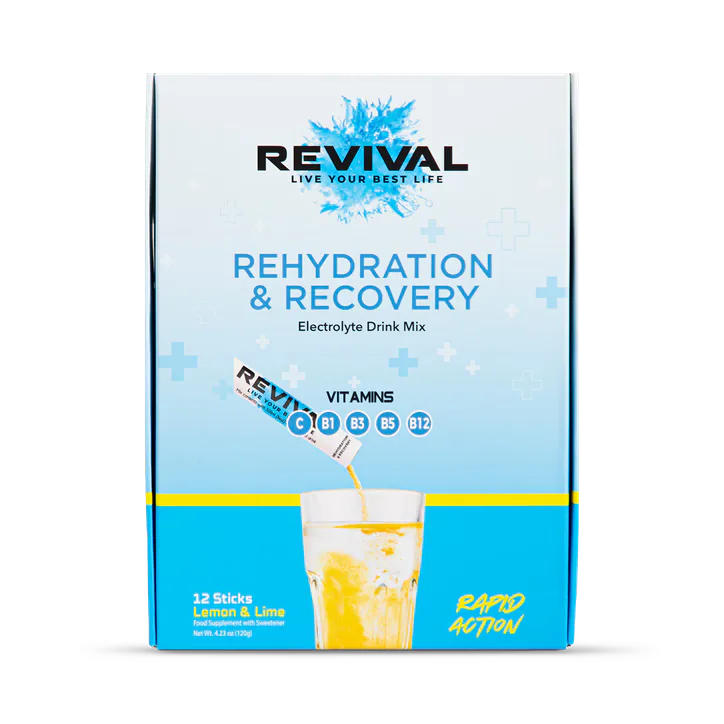REVIVAL Rehydration & Recovery - Lemon & Lime 12 pack detail 2