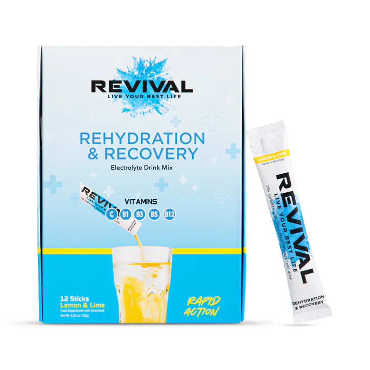 REVIVAL Rehydration & Recovery - Lemon & Lime 12 pack