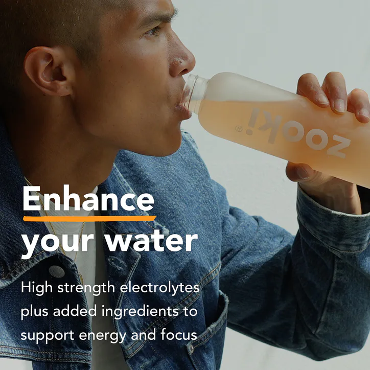 Zooki Electrolytes+ Energy & Focus, Peach Flavour 30 Sachets detail 3