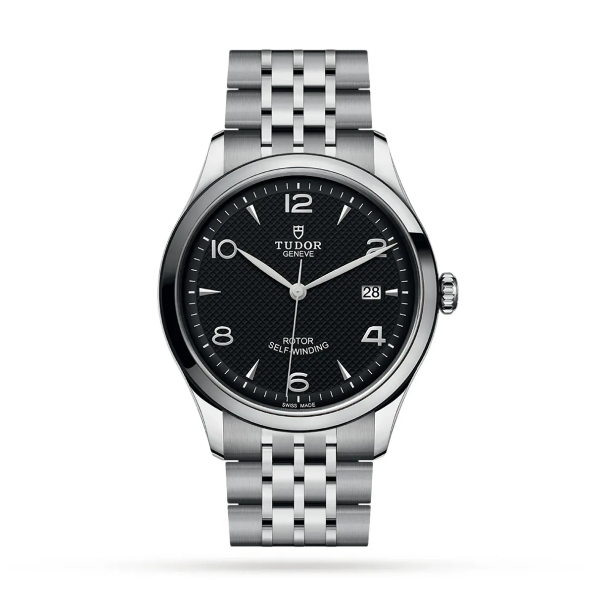 Tudor 1926 39mm Black Dial Steel Case and Bracelet