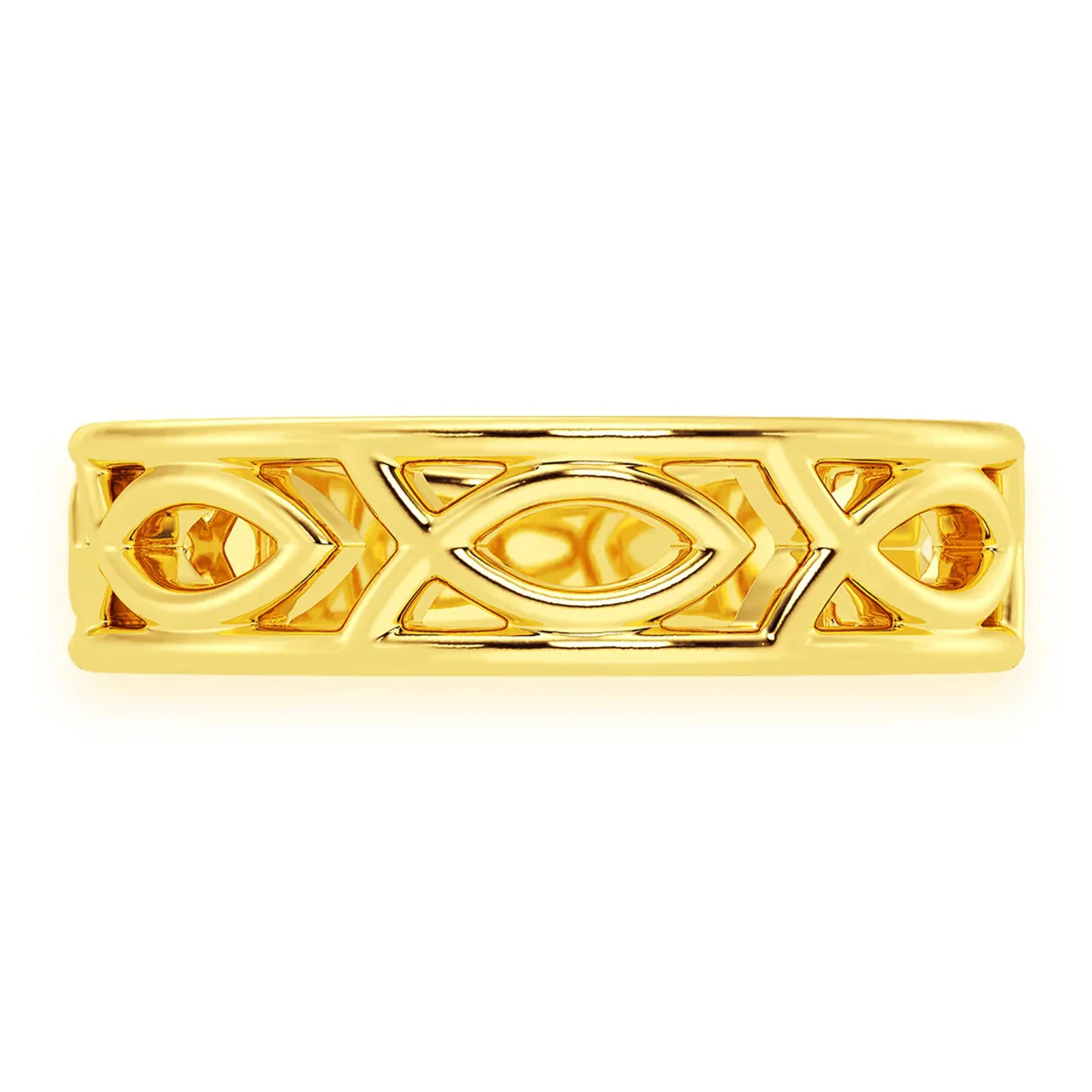 For Him Ichthys Gold Ring in Yellow Gold – Ring