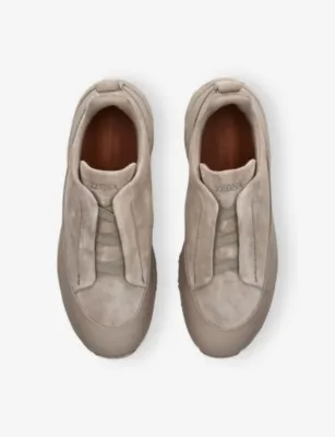 ZEGNA Triple Stitch™ Monte Suede Sneakers - EUR 40 / 6 UK MEN in Beige, additional product view 2