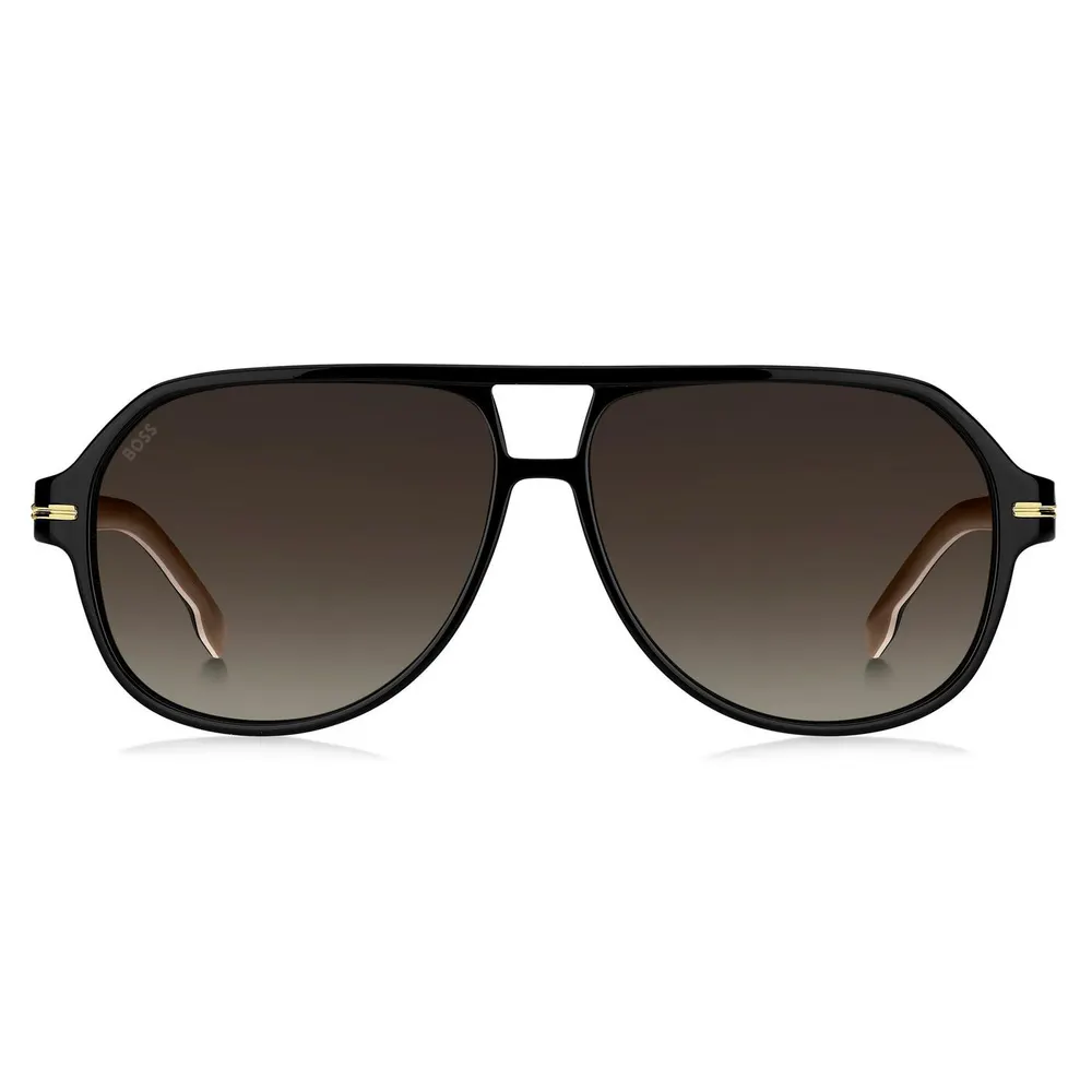 Boss Men's Su Contemporary Square Sunglasses detail 2