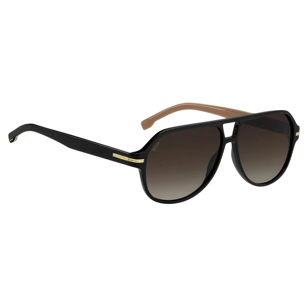 Boss Men's Su Contemporary Square Sunglasses detail 3