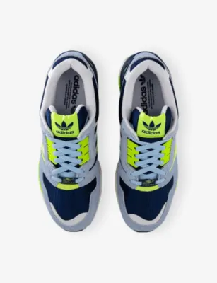 ADIDAS ZX 8000 Mesh and Suede Trainers - EUR 42 / 8 UK MEN in DARK BLUE WHITE SOL – Mens | Trainers | Lace up trainers