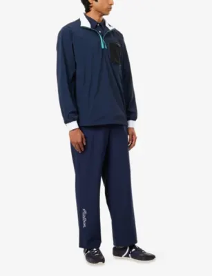 MALBON Magnolia Coolcore Woven Trousers in NAVY, additional product view 2