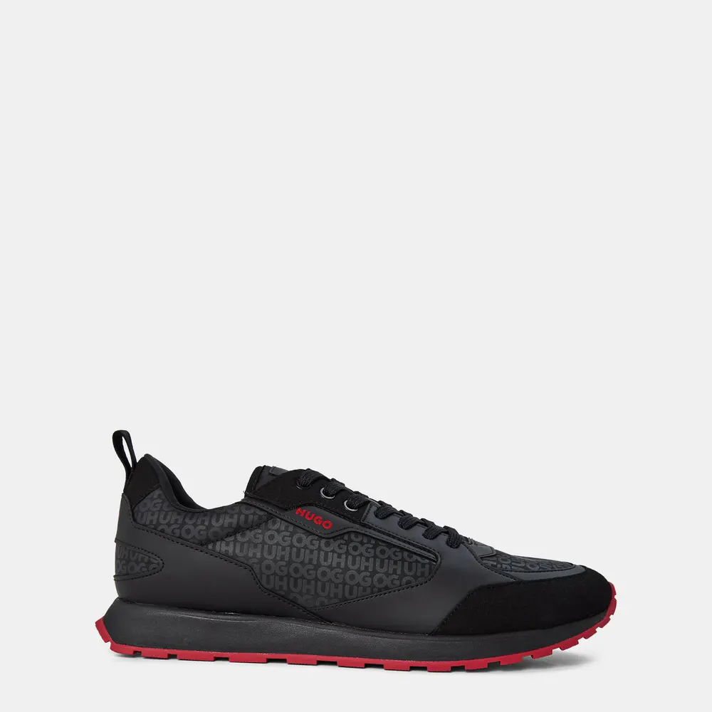 Hugo Men's Icelin Runners in Black Mono 006 – Footwear