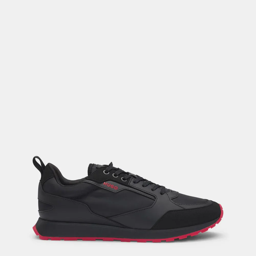 Hugo Men's Icelin Runners in Black/Red 001 – Footwear