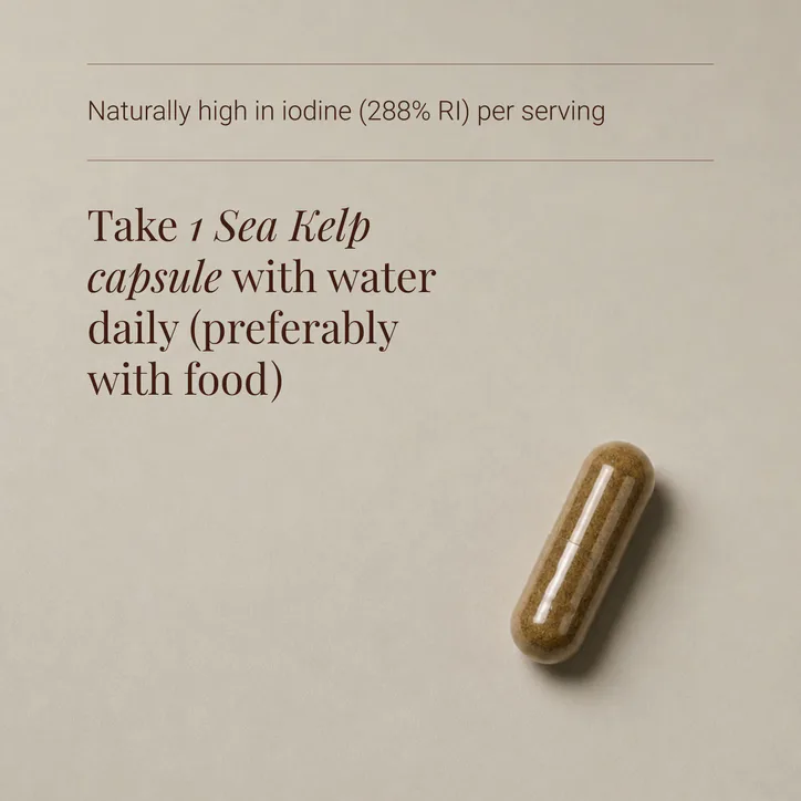 KIKI HEALTH Organic Sea Kelp - 90 Vegicaps, additional product view 3