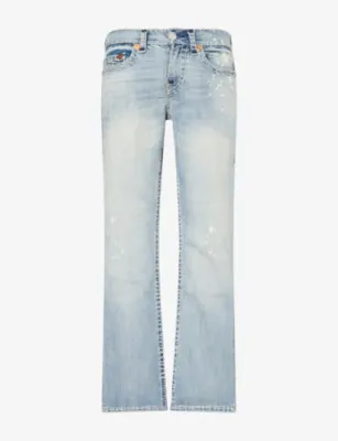 TRUE RELIGION Billy Super T Distressed Denim Jeans