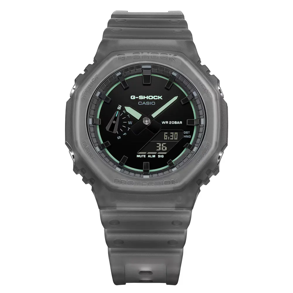 Casio G-SHOCK Analogue Digital GA-2100 Series 45.4mm Mens Watch Black detail 2