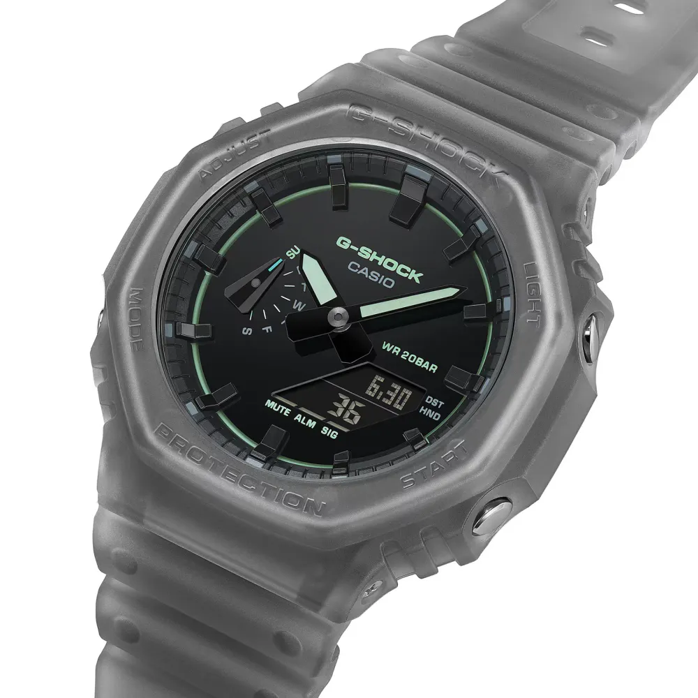 Casio G-SHOCK Analogue Digital GA-2100 Series 45.4mm Mens Watch Black detail 3