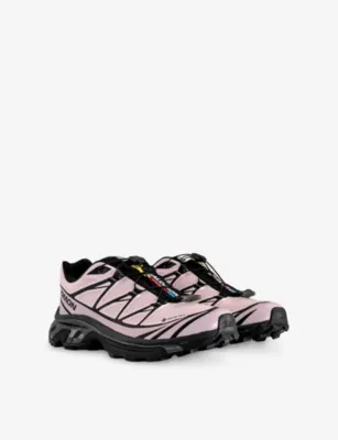 SALOMON XT 6 Gore-Tex Woven Trainers - 8 in BLACK ICY PINK DAWN PINK, additional product view 3