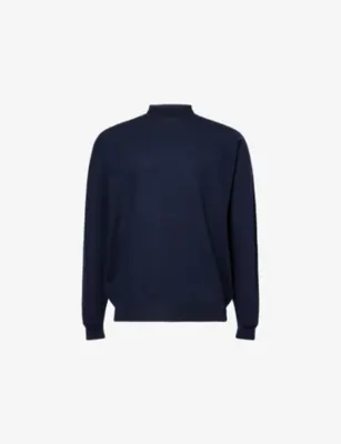 JOHN SMEDLEY Textured Crewneck Wool Jumper