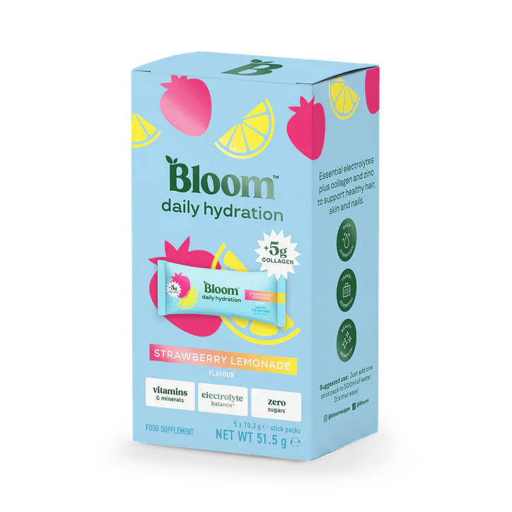 Bloom Hydration Sachets Strawberry Lemonade 5 Sachets