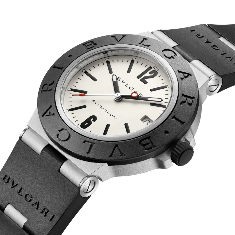 Bvlgari Aluminium 40mm Mens Watch in Cream, additional product view 3