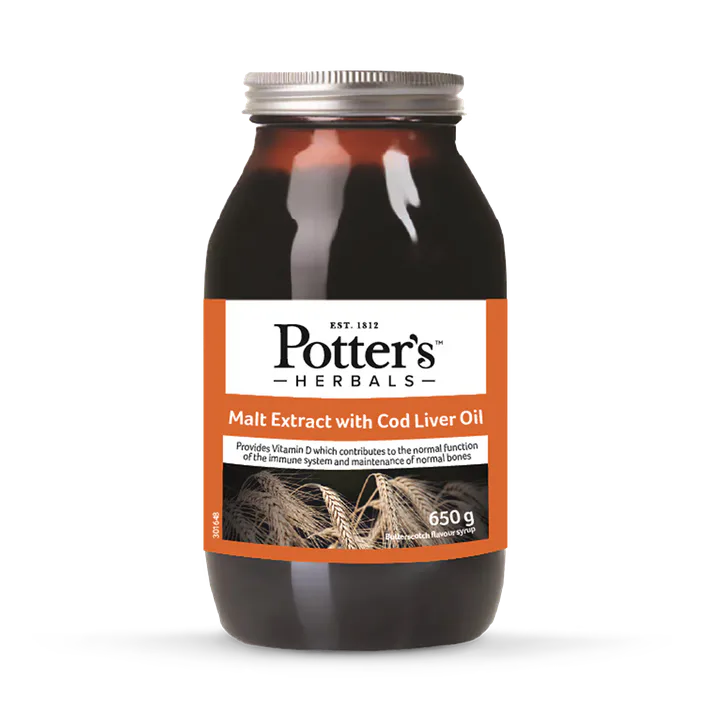 Potters Butterscotch Malt Extract (with Cod Liver Oil) 650g
