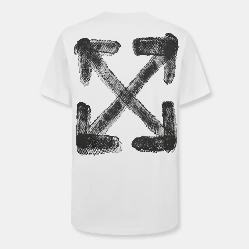 Off White Men's Spray Arrow Arrow Logo Print T-Shirt