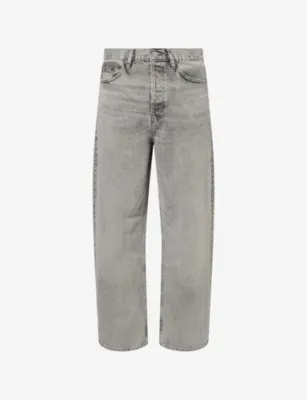 FRAME Baggy-Fit High-Rise Cotton Denim Jeans