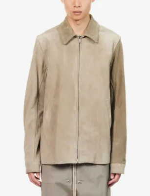 RICK OWENS Brad Suede Jacket detail 3