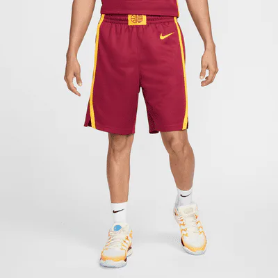 Nike Spain Limited Road Men's Nike Basketball Shorts - Team Crimson/Tour Yellow