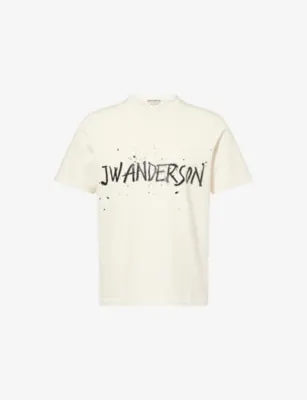 JW ANDERSON Circular Brand-Print Cotton T-Shirt