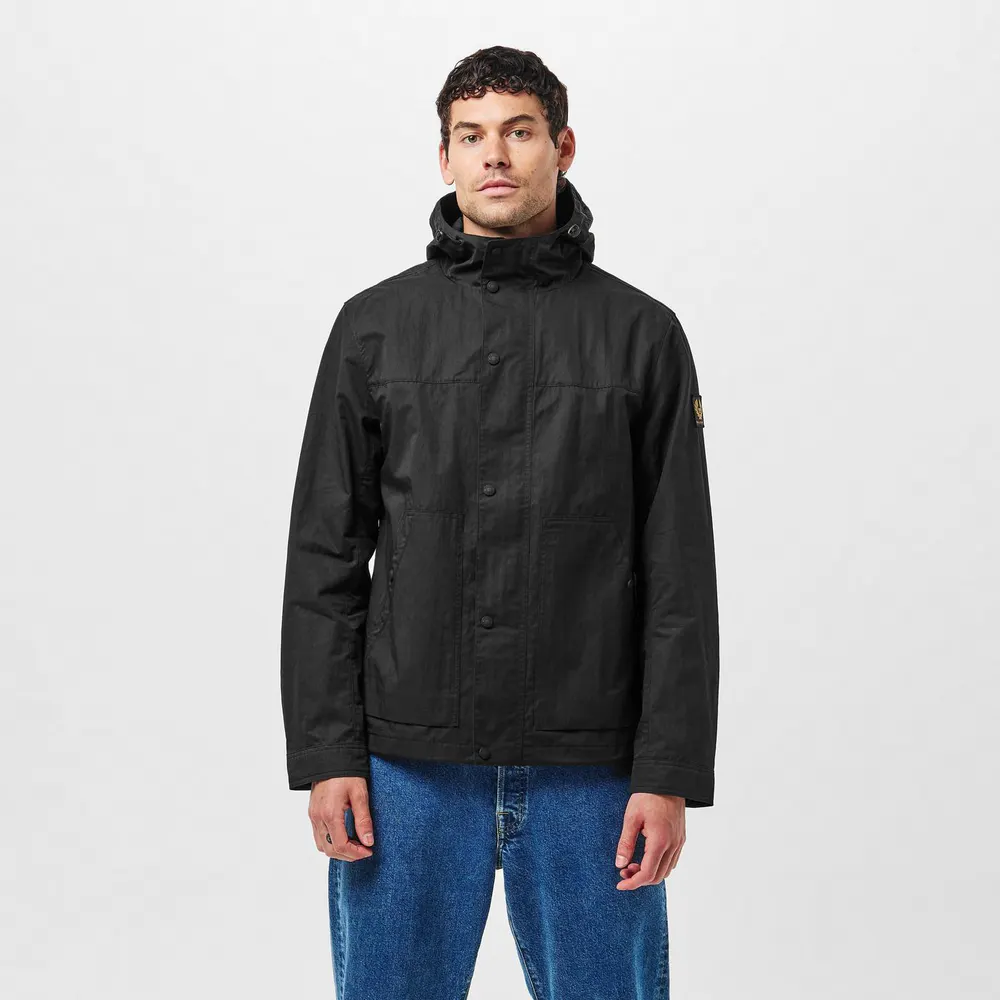Belstaff Men's Water-Resistant Lightweight Rain Anorak detail 3