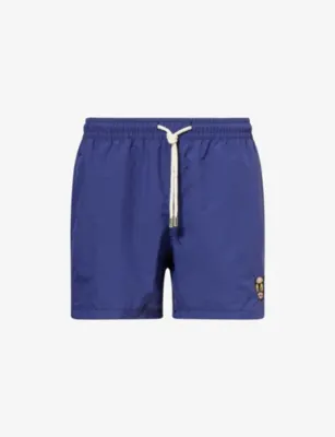ARRELS BARCELONA Small-Cat Embroidered Swim Shorts