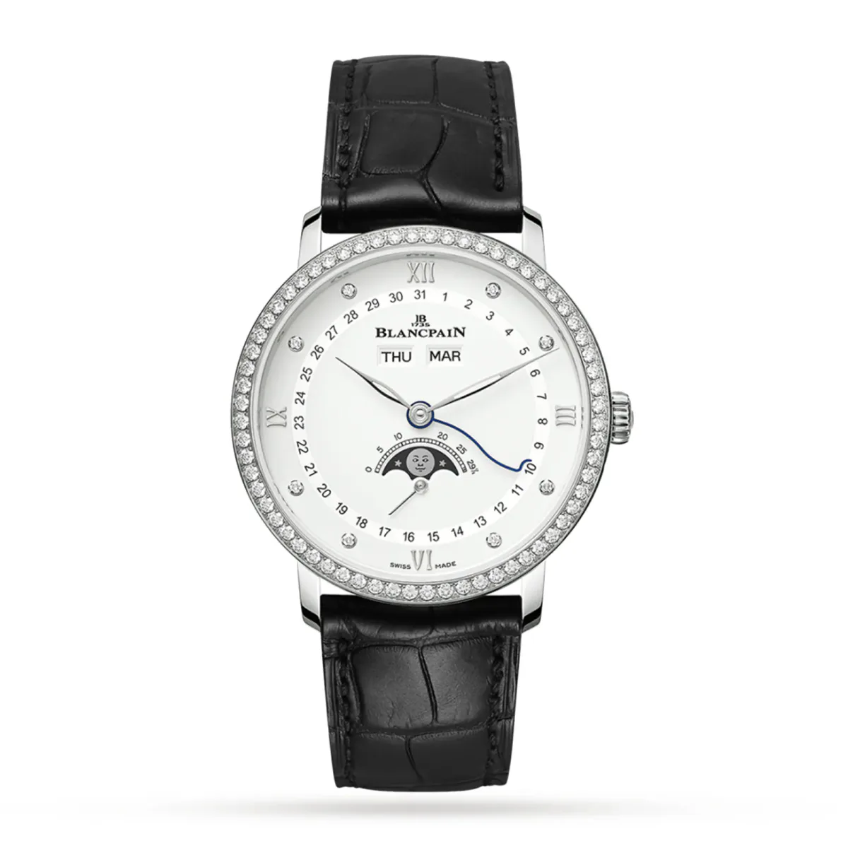 Blancpain Villeret Quantieme Complet 38mm Mens Watch White