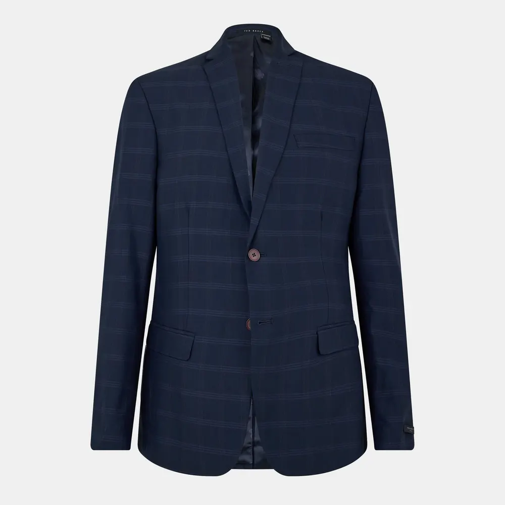 Ted Baker Men's Rust Check Suit Jacket