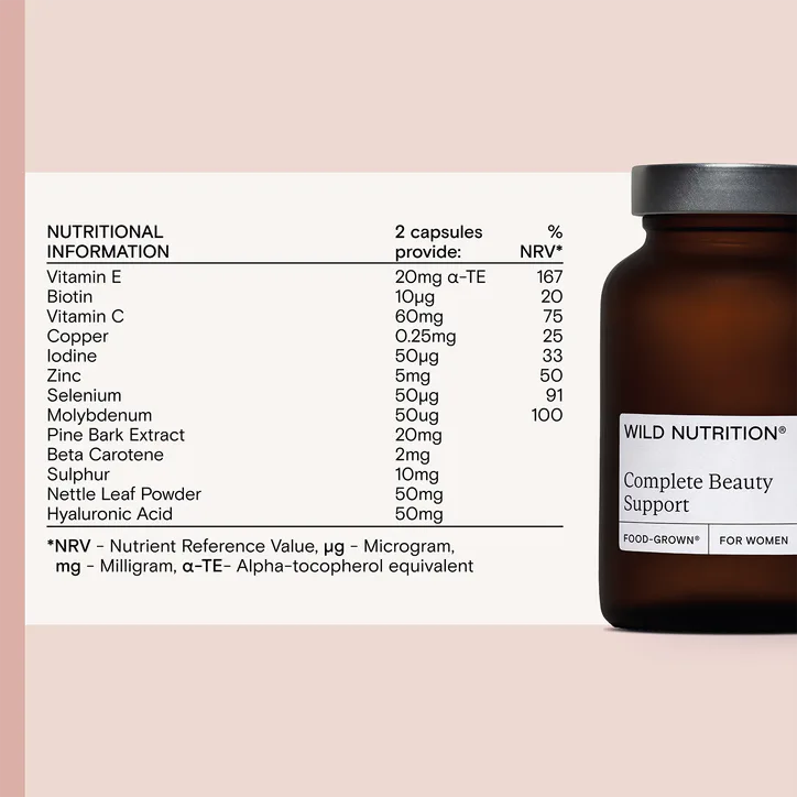 Wild Nutrition Complete Beauty Support 60 Capsules detail 3