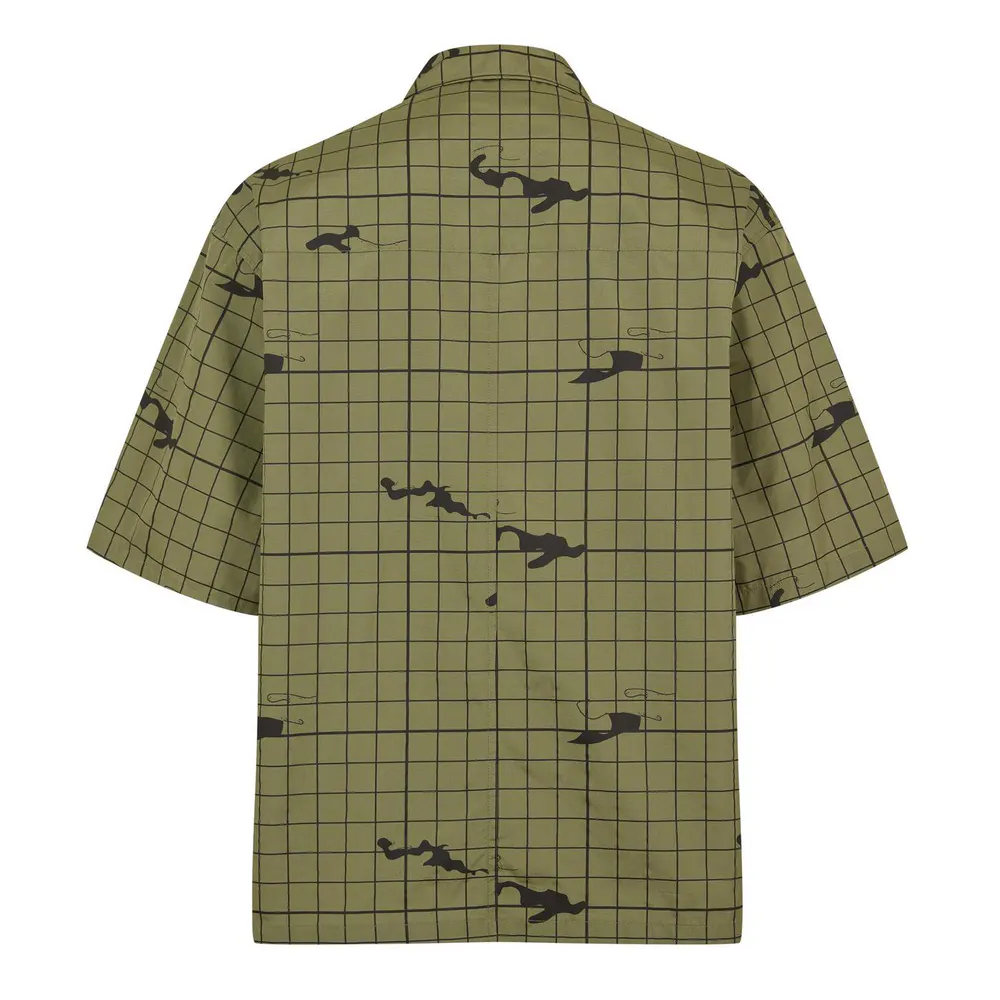 Undercover Men's Night Camo Short Sleeve Patterned Shirt detail 2