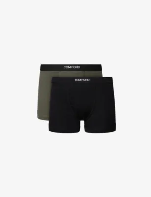 TOM FORD Classic Pack of Two Cotton-Jersey Boxer Briefs