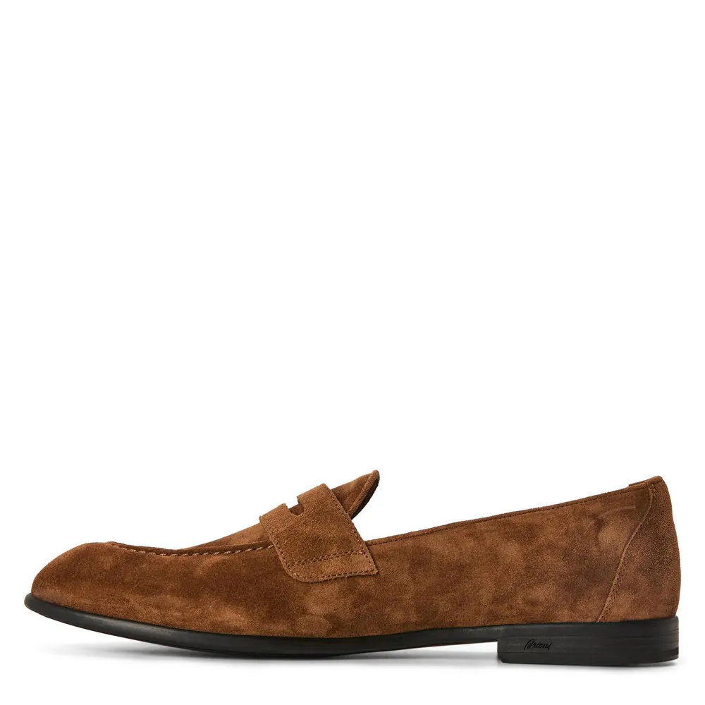 Brioni Men's Loafers in Brown, additional product view 2