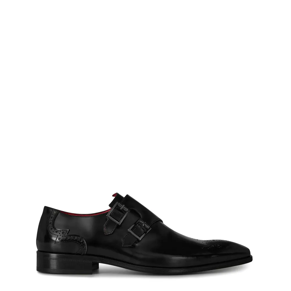 Jeffery West Scarface Monk Shoes in Black – Footwear