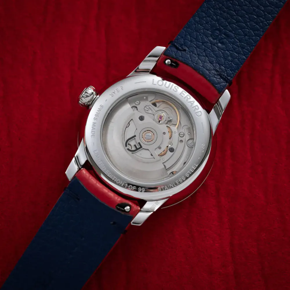 Louis Erard Métiers d'art Émail Grand Feu II Limited Edition 39mm Unisex Watch White in White, additional product view 3