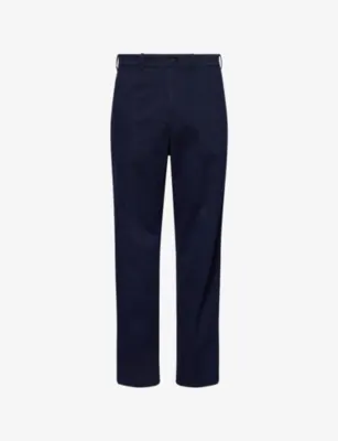 DUNHILL Tailored Straight-Leg Cotton Blend Chino Trousers - 34R