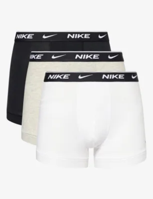 For Him Essential Pack of Three Cotton-Stretch Trunks