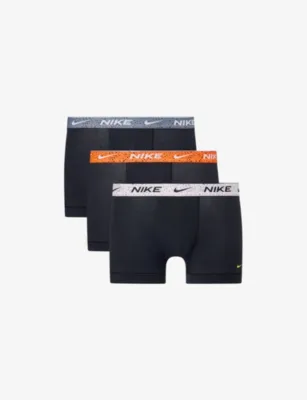 For Him Essential Pack of Three Cotton-Stretch Trunks in Blkwht/crimson/cl Gry – Mens | Underwear & socks | Underwear | Multi Packs