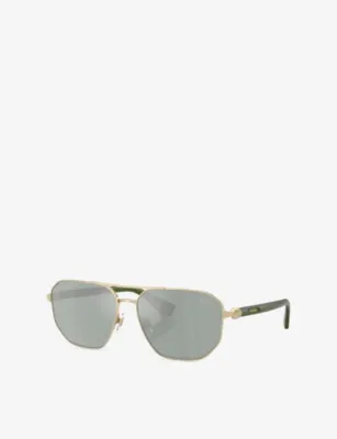 BURBERRY BE3166 Aviator-Frame Metal Sunglasses detail 2