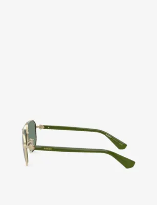 BURBERRY BE3166 Aviator-Frame Metal Sunglasses detail 3