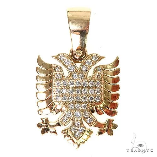 RINA - For Him FACTORY Flag Of Albania Diamond Pendant 67315 in Rose Gold – Pendant
