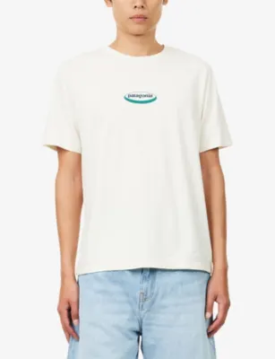 PATAGONIA Oval-Logo Crewneck Cotton T-shirt detail 3