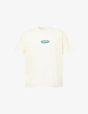 PATAGONIA Oval-Logo Crewneck Cotton T-shirt
