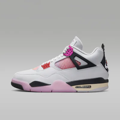 Jordan Air Jordan 4 Retro 'Comic' Men's Shoes - Off-White/Anthracite/Fire Pink in Off-White/Anthracite/Fire Pink – Nike men's and unisex