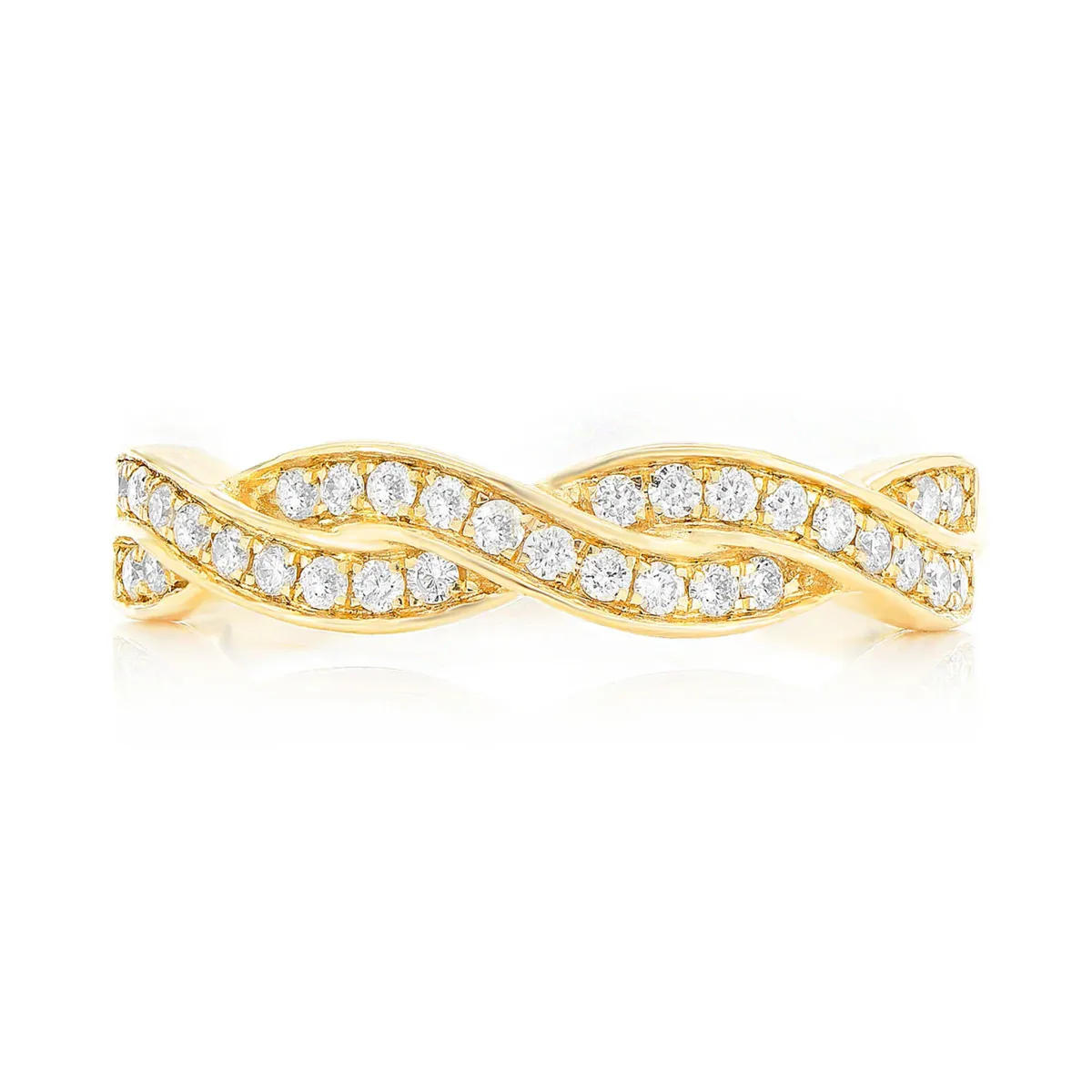 For Him Woven Stackable Diamond Ring