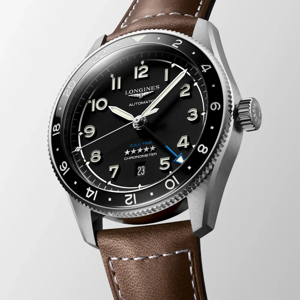 Longines Spirit Zulu Time “Pioneering time zones” 42mm detail 2