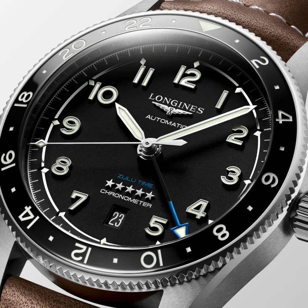 Longines Spirit Zulu Time “Pioneering time zones” 42mm detail 3